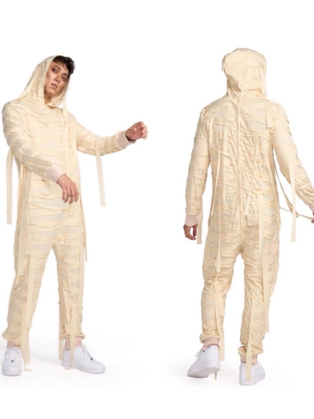 Tipsy Elves Adult Mummy Costume Onesie Worn Once- Halloween Costume